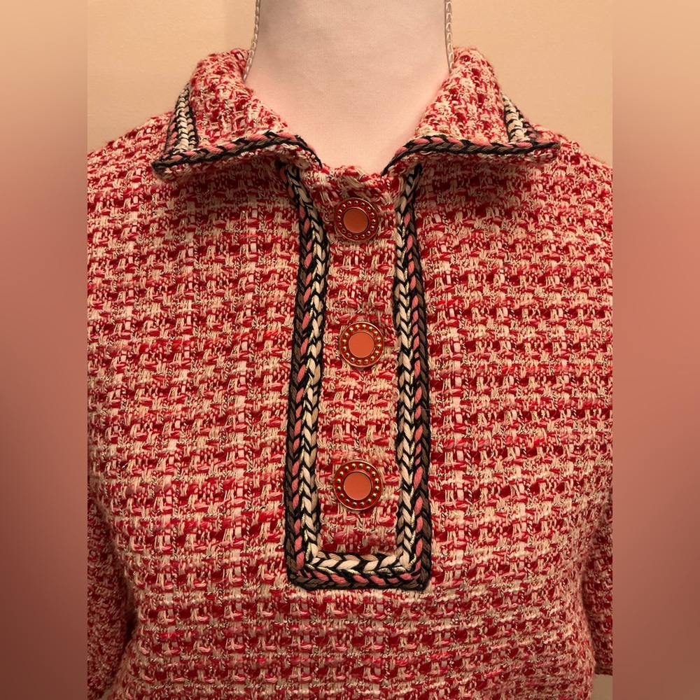 MAJE SET Pink Tweed Top & Skirt! - Picture 8 of 13